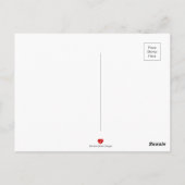 Benutzerdefiniertes Foto und Personalisierter Name Postkarte (Rückseite)