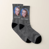 Benutzerdefiniertes Foto und Personalisierter Name Socken (Paar)