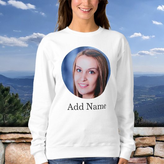 Benutzerdefiniertes Foto und Personalisierter Name Sweatshirt