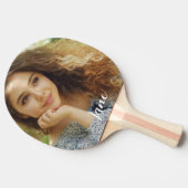 Benutzerdefiniertes Foto und Personalisierter Name Tischtennis Schläger (Seitenansicht)