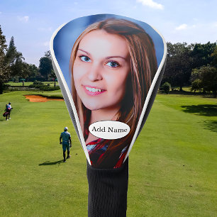 Benutzerdefiniertes Foto und Personalisierter Text Golf Headcover