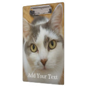 Benutzerdefiniertes Foto und Personalisierter Text Klemmbrett (Links)