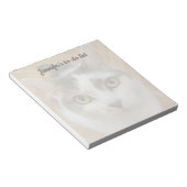 Benutzerdefiniertes Foto und Personalisierter Text Notizblock (angewinkelt)