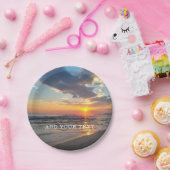 Benutzerdefiniertes Foto und Personalisierter Text Pappteller (Party)