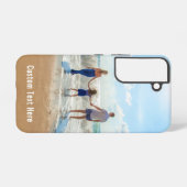 Benutzerdefiniertes Foto und Personalisierter Text Samsung Galaxy Hülle (Rückseite (Horizontal))