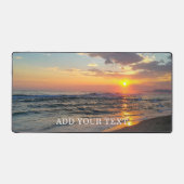 Benutzerdefiniertes Foto und Personalisierter Text Schreibtischunterlage (Vorderseite)