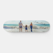 Benutzerdefiniertes Foto und Personalisierter Text Skateboard (Horizontal)