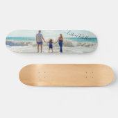 Benutzerdefiniertes Foto und Personalisierter Text Skateboard (Horizontal)