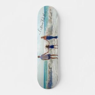 Benutzerdefiniertes Foto und Personalisierter Text Skateboard