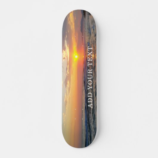 Benutzerdefiniertes Foto und Personalisierter Text Skateboard (Vorne)
