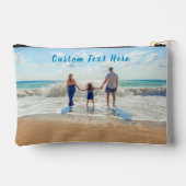 Benutzerdefiniertes Foto und Personalisierter Text Zubehörtasche (Rückseite)