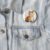 Benutzerdefiniertes Foto und Personalisiertes Tier Button (Beispiel)