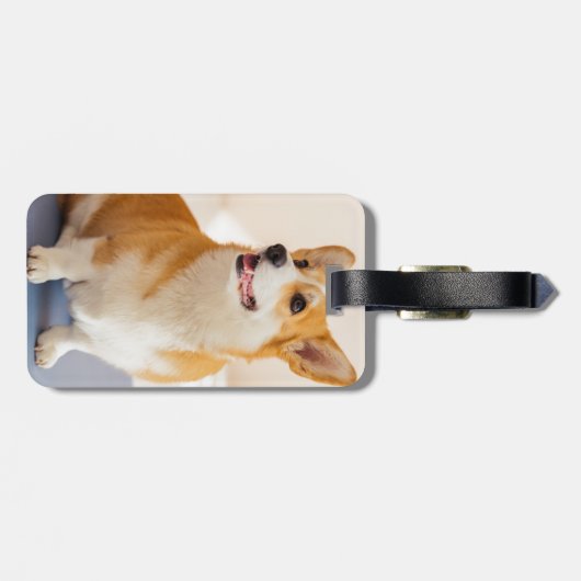 Benutzerdefiniertes Foto und Personalisiertes Tier Gepäckanhänger (Rückseite horizontal)