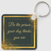 Benutzerdefiniertes Foto und Sprichwort für Hausti Schlüsselanhänger (Rückseite)