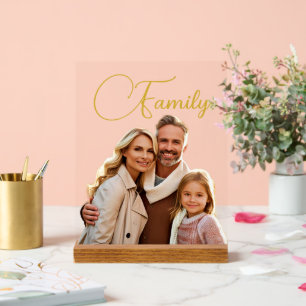 Benutzerdefiniertes Foto und Text Acrylschild