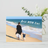 Benutzerdefiniertes Foto und Text - Bester VATER f (Stehend Vorderseite)