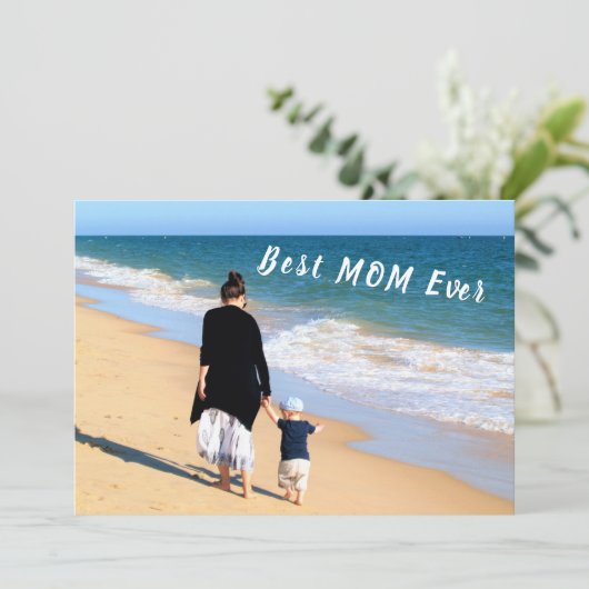 Benutzerdefiniertes Foto und Text - Bester VATER f (Stehend Vorderseite)