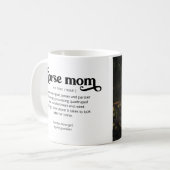 Benutzerdefiniertes Foto und Text der Mama Kaffeetasse (Vorderseite Links)