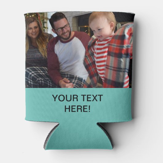 Benutzerdefiniertes Foto und Text Dosenkühler (Vorderseite)