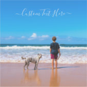 Benutzerdefiniertes Foto und Text - Eigenes Design Aufkleber (Vorderseite)