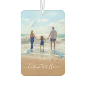 Benutzerdefiniertes Foto und Text - Eigenes Design Autolufterfrischer (Rückseite)