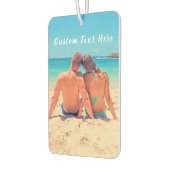 Benutzerdefiniertes Foto und Text - Eigenes Design Autolufterfrischer (Links)