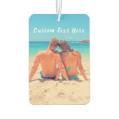 Benutzerdefiniertes Foto und Text - Eigenes Design Autolufterfrischer (Rückseite)