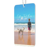 Benutzerdefiniertes Foto und Text - Eigenes Design Autolufterfrischer (Links)