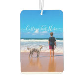 Benutzerdefiniertes Foto und Text - Eigenes Design Autolufterfrischer (Rückseite)