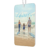 Benutzerdefiniertes Foto und Text - Eigenes Design Autolufterfrischer (Links)