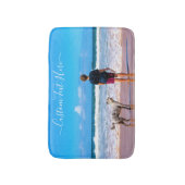 Benutzerdefiniertes Foto und Text - Eigenes Design Badematte (Vorderseite Vertikal)