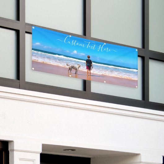 Benutzerdefiniertes Foto und Text - Eigenes Design Banner (Äußeres Gebäude)