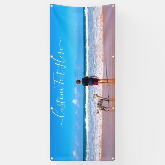 Benutzerdefiniertes Foto und Text - Eigenes Design Banner (Vertikal)