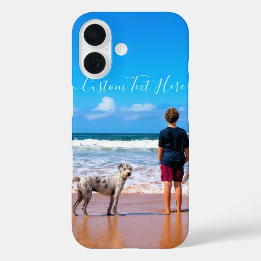 Benutzerdefiniertes Foto und Text - Eigenes Design Case-Mate iPhone Hülle (Rückseite)