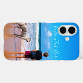 Benutzerdefiniertes Foto und Text - Eigenes Design Case-Mate iPhone Hülle (Rückseite (Horizontal))