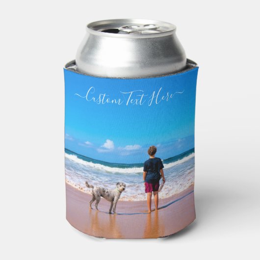 Benutzerdefiniertes Foto und Text - Eigenes Design Dosenkühler (Kanne Vorderseite)
