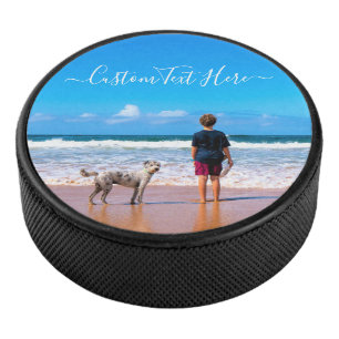 Benutzerdefiniertes Foto und Text - Eigenes Design Eishockey Puck
