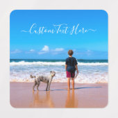 Benutzerdefiniertes Foto und Text - Eigenes Design Etiketten (Design 1)