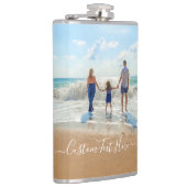 Benutzerdefiniertes Foto und Text - Eigenes Design Flachmann (Rechts)