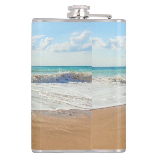 Benutzerdefiniertes Foto und Text - Eigenes Design Flachmann (Rückseite)