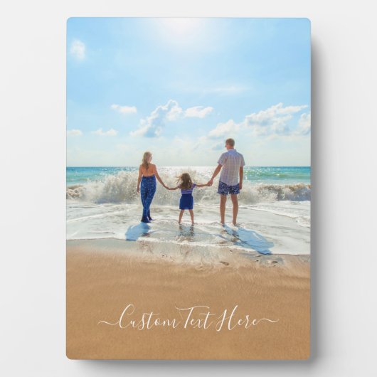 Benutzerdefiniertes Foto und Text - Eigenes Design Fotoplatte (Vorderseite)