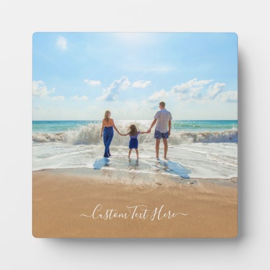 Benutzerdefiniertes Foto und Text - Eigenes Design Fotoplatte (Vorderseite)