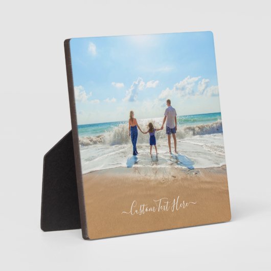 Benutzerdefiniertes Foto und Text - Eigenes Design Fotoplatte (Vorderseite)