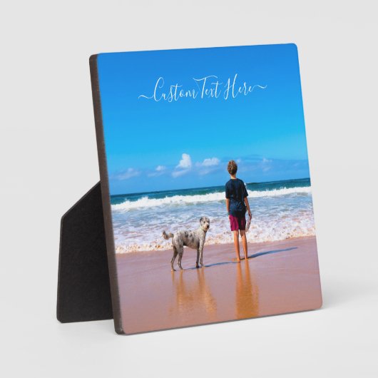 Benutzerdefiniertes Foto und Text - Eigenes Design Fotoplatte (Vorderseite)