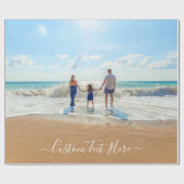 Benutzerdefiniertes Foto und Text - Eigenes Design Geschenkpapier (Flach)