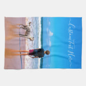 Benutzerdefiniertes Foto und Text - Eigenes Design Geschirrtuch (Horizontal)