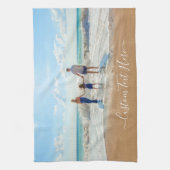 Benutzerdefiniertes Foto und Text - Eigenes Design Geschirrtuch (Vertikal)