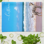 Benutzerdefiniertes Foto und Text - Eigenes Design Geschirrtuch (Gefaltet)