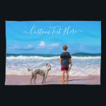 Benutzerdefiniertes Foto und Text - Eigenes Design Geschirrtuch<br><div class="desc">Benutzerdefiniertes Foto und Text - Ihr eigenes Design - Mein Haustier - Personalisierte Familie / Freunde oder Persönliches Geschenk - Fügen Sie Ihr Foto und Text hinzu - Vergrössern und verschieben oder entfernen und fügen Sie Elemente / Text mit Anpassungs-Tool! Wählen Sie / fügen Sie Ihre Lieblings-Schriftart / Textfarbe! Sie...</div>