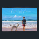 Benutzerdefiniertes Foto und Text - Eigenes Design Geschirrtuch<br><div class="desc">Benutzerdefiniertes Foto und Text - Ihr eigenes Design - Mein Haustier - Personalisierte Familie / Freunde oder Persönliches Geschenk - Fügen Sie Ihr Foto und Text hinzu - Vergrössern und verschieben oder entfernen und fügen Sie Elemente / Text mit Anpassungs-Tool! Wählen Sie / fügen Sie Ihre Lieblings-Schriftart / Textfarbe! Sie...</div>